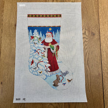  Santa, Decorating Bird Tree, Stocking