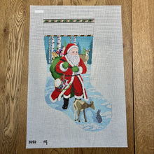  Santa with Deer, Stocking
