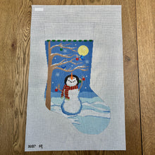 Moonlit Snowman Bird Tree, Stocking
