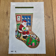  Sitting Santa Checking His List, Stocking