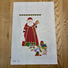  Santa With Girl Toys, Stocking