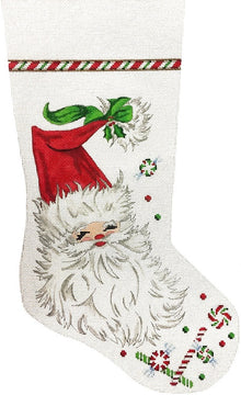  Santa Face with Candy, Stocking