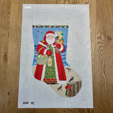  Nautical Santa, Red, Stocking