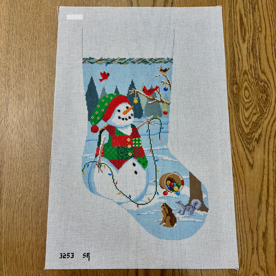 Snowman with Lights, Stocking