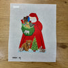 Santa with  Baby Forest Animals, Tree Topper