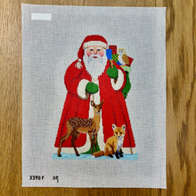  Santa with  Baby Forest Animals, Tree Topper