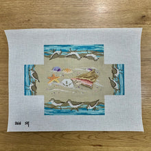  Sandpipers and Seashells, Brick Cover - 13 mesh