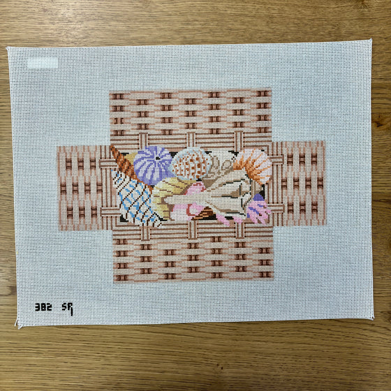 Seashell Basket, Brick Cover - 13 mesh
