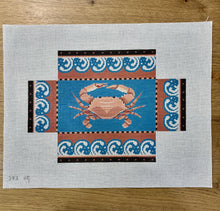  Crab with Wave Border, Brick Cover - 13 mesh