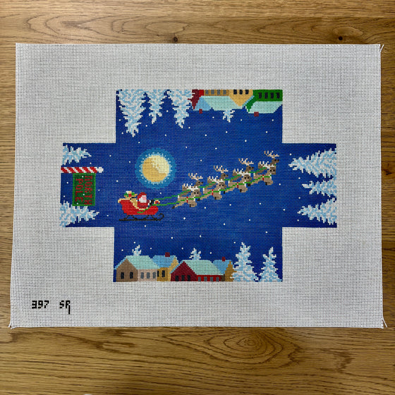 Santa Over the Rooftops, Brick Cover - 13 mesh