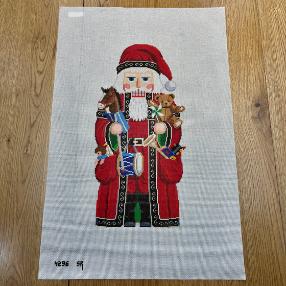 Nutcracker, Santa and Pockets of Toys, 18"  Stand-up - 13 Mesh