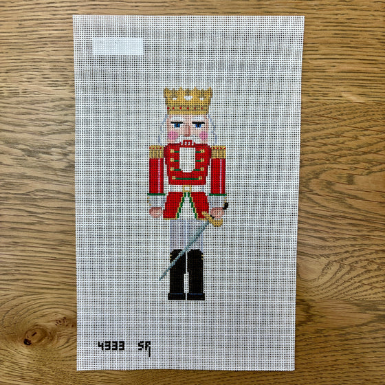 Nutcracker, Red King with Sword - 18 mesh
