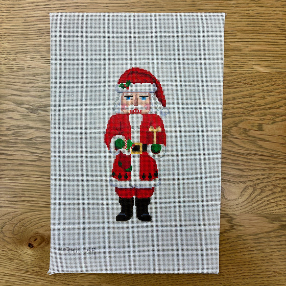 Nutcracker, Santa with Stocking - 18 mesh