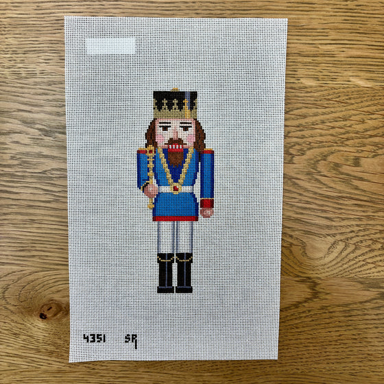 Nutcracker, Blue King with Scepter - 18 mesh