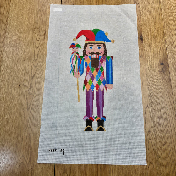 Nutcracker, Jester, 18"  Stand-up - 13 mesh