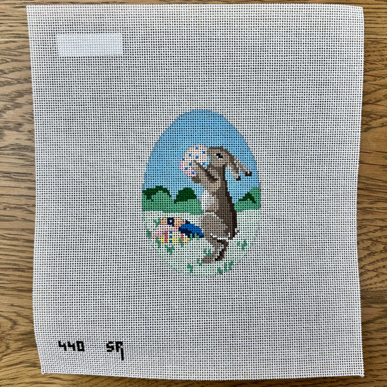 Rabbit with Eggs, 4" Egg - 18 mesh