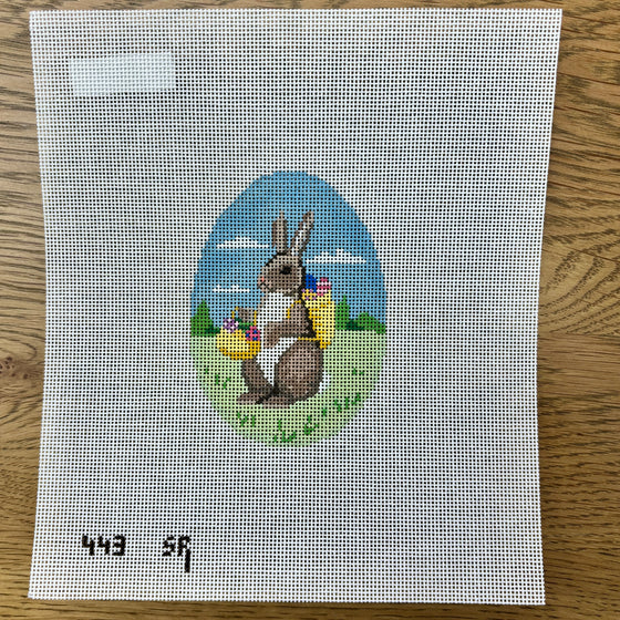 Rabbit with  Egg Basket, 4" Egg - 18 mesh