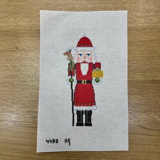 Nutcracker, Reindeer Santa with Present - 13 mesh