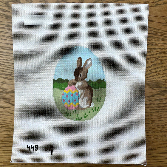 Rabbit with Egg, 4" Egg - 18 mesh