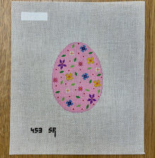  Mini Flowers, Pink, 4" Egg - 18 mesh