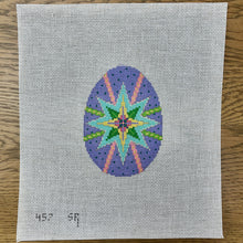  Star and Ribbon, Pastel 4" Egg - 18 mesh