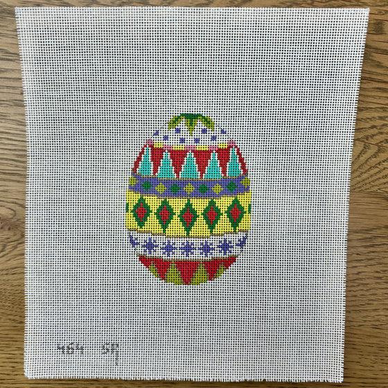 Diamond Bands, Pastels, 4" Egg - 18 mesh
