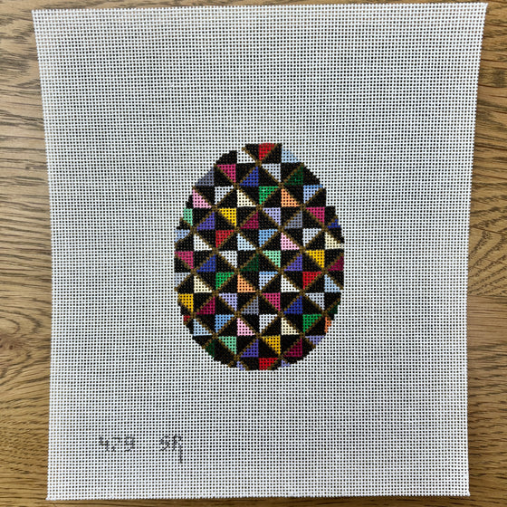 Broken Dishes Quilt, 4" Egg - 18 mesh