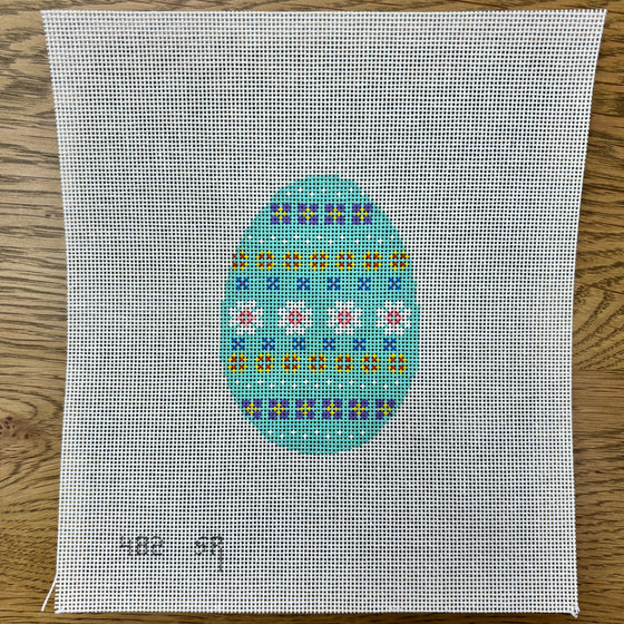 Flower Stripes, 4" Egg - 18 mesh
