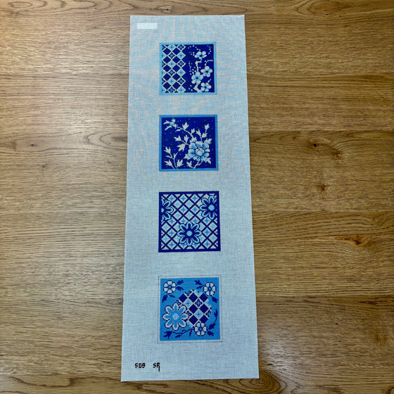 Imari, Blues and White, Coaster Set - 18 mesh