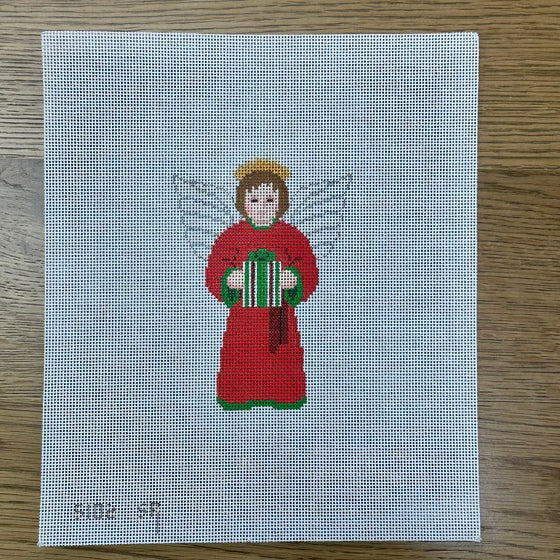 Boy Angel with Present, Red