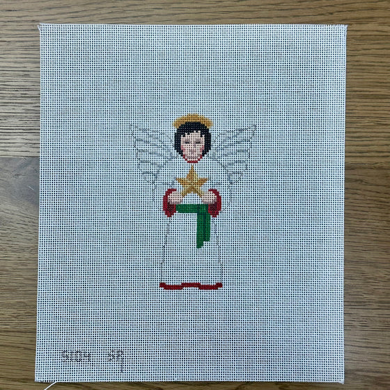 Boy Angel with Star, White