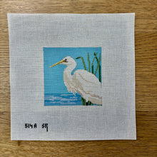 Snowy Egret, 4" x 4"