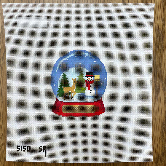 Snow Globe, Snowman with Reindeer