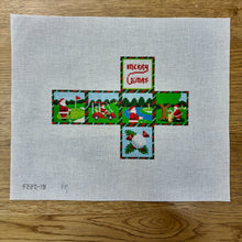  Golfing Santa, 2" Cube - 18 mesh