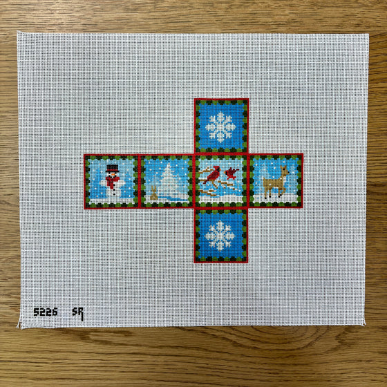 Woodland Snow Day, 2" Cube - 18 mesh