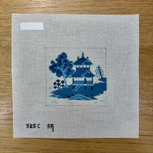 Asian Islands, Blue, 4" x 4"