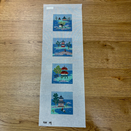 Asian Islands, Color, Coaster Set - 18 mesh