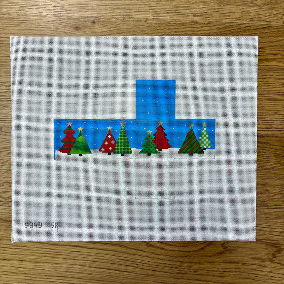 Patchwork Trees, 2" Cube - 18 mesh