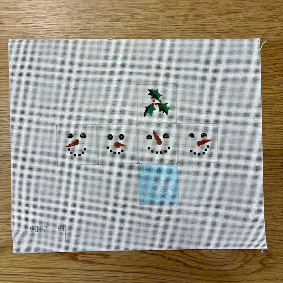 Snowman Faces, 2" Cube - 18 mesh