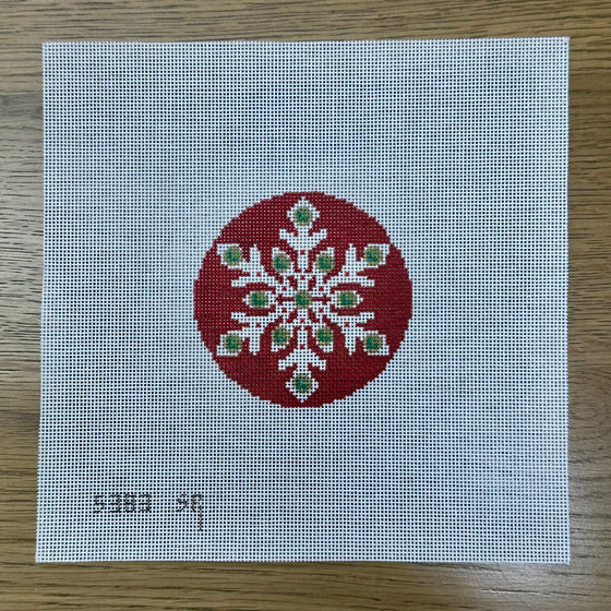 Snowflake, Burgundy Jeweled