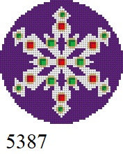  Snowflake, Purple Jeweled