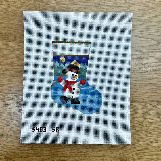 Dancing Snowman, Mini Stocking