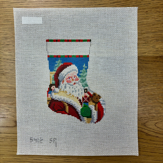 Santa Face with Toys, Mini Stocking