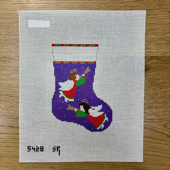 Horn Blowing Angels, Mini Stocking