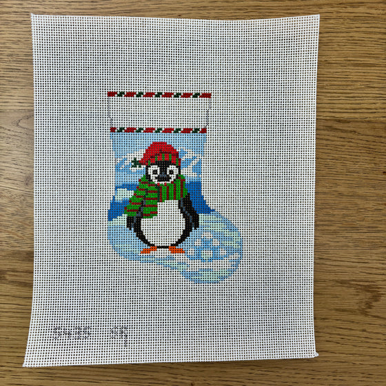 Penguin with  Snowballs, Mini Stocking