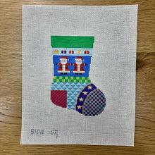  Patchwork Santas, Mini Stocking