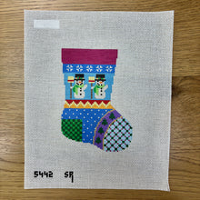 Patchwork Snowmen, Mini Stocking