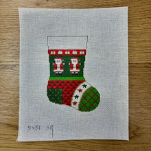  Patchwork Santa, Mini Stocking