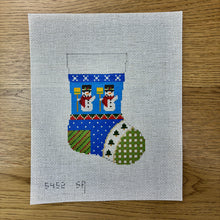  Patchwork Snowman, Mini Stocking
