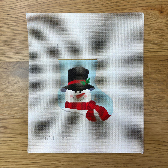 Scarf Snowman, Mini Stocking